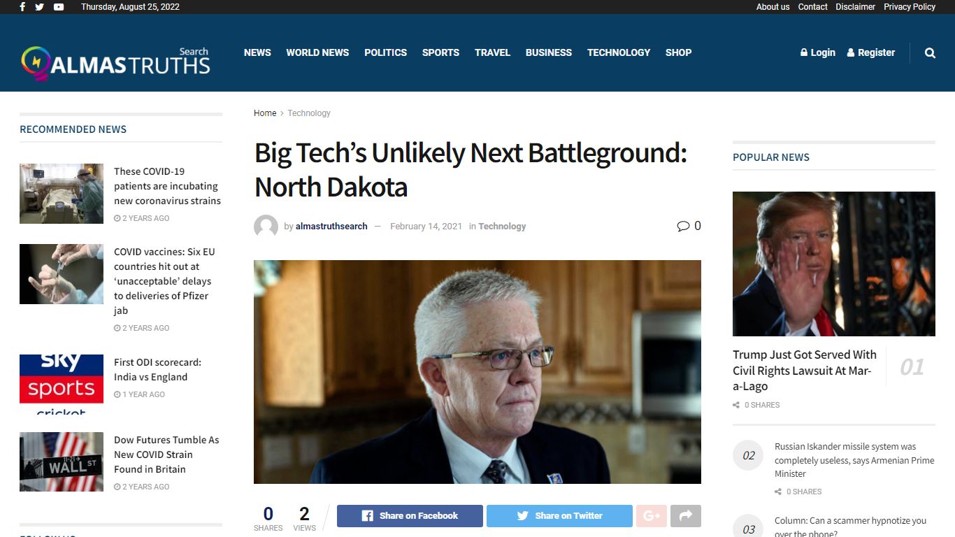 Big Tech’s Unlikely Next Battleground: North Dakota